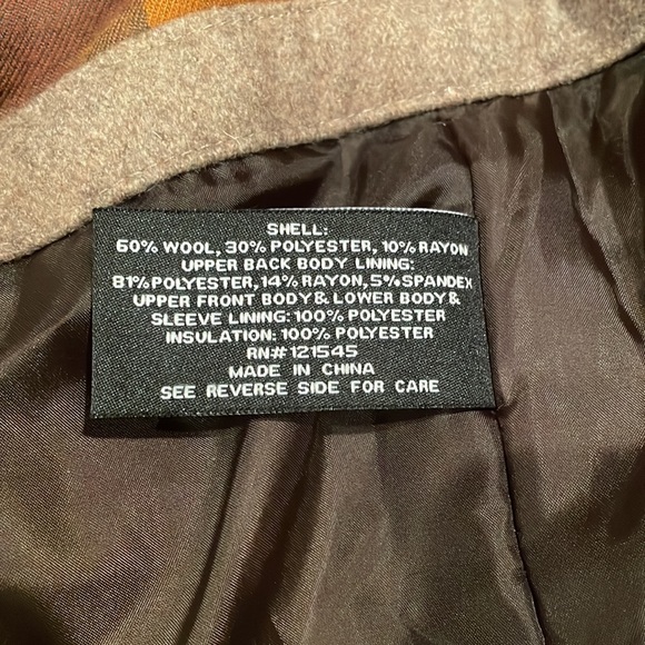 London Fog Beige Peacoat - Mens L *Never Worn*, Beige / Light Brown Color - Picture 3 of 4